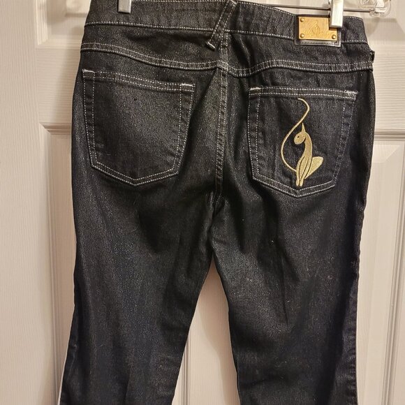 Baby Phat Y2K Jeans -  Black / Silver - New! - Picture 5 of 14